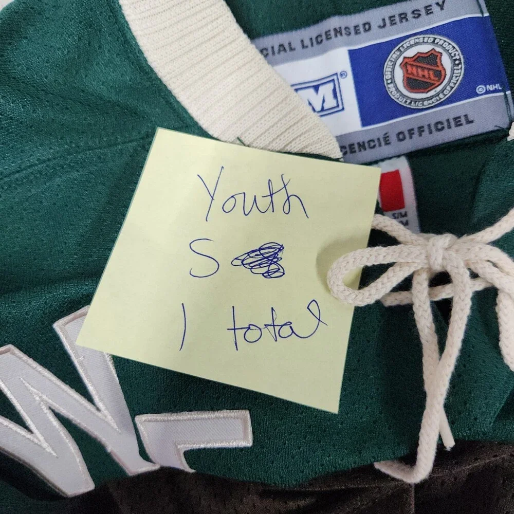 CCM NHL Western Conference 2004 Youth Hockey Jersey Green Size M LS 173